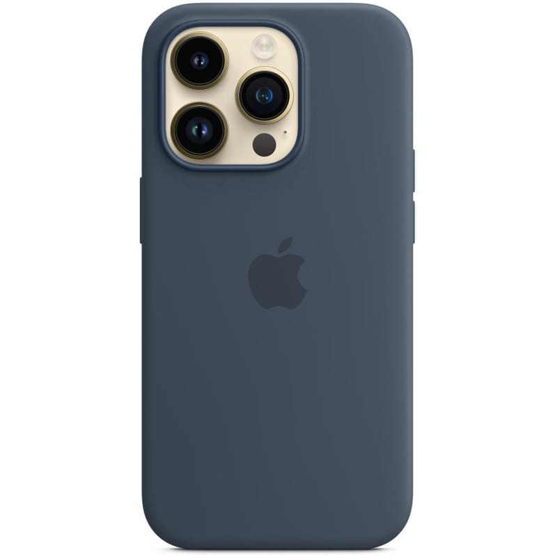 Чехол-накладка Apple Silicone Case with MagSafe для Apple iPhone 14 Pro Storm Blue (MPTF3)
