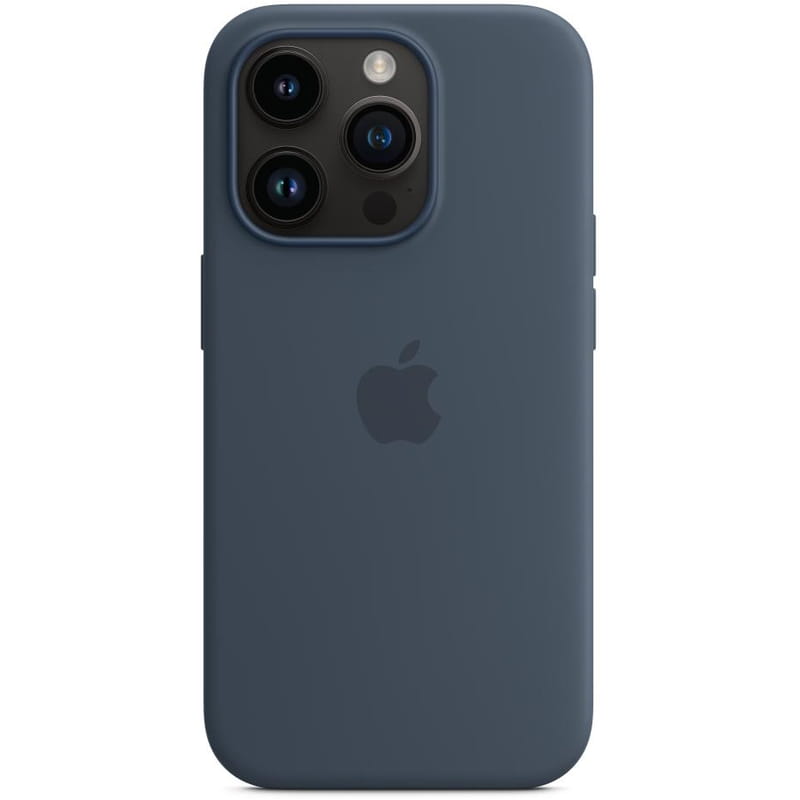 Чехол-накладка Apple Silicone Case with MagSafe для Apple iPhone 14 Pro Storm Blue (MPTF3)