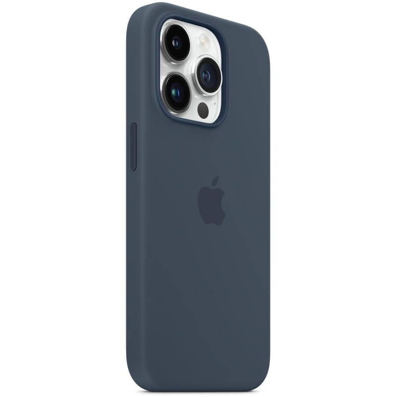 Чехол-накладка Apple Silicone Case with MagSafe для Apple iPhone 14 Pro Storm Blue (MPTF3)