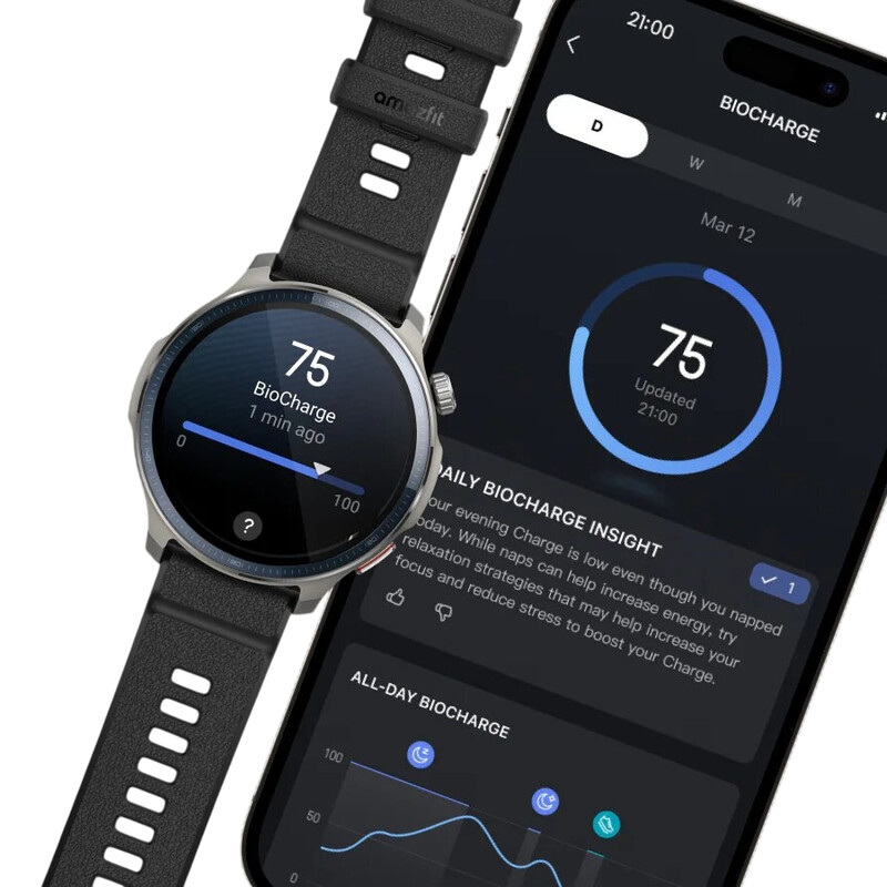 Смарт-годинник Amazfit Balance 2 Black (W2430GL1N)