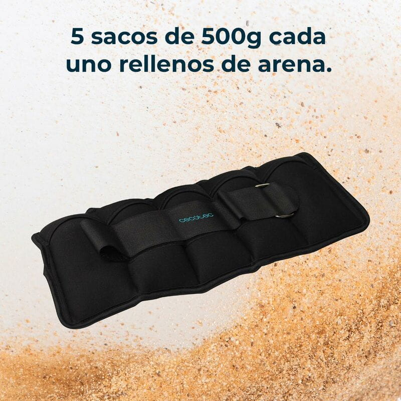 Утяжелители Cecotec Drumfit AnkleBell 2500 Neo (2шт по 2,5кг) (CCTC-07208)