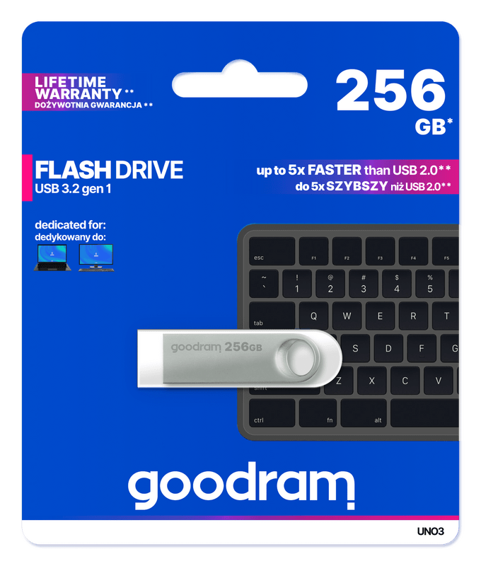 Флеш-накопичувач USB3.2 256GB Goodram UNO3 (UNO3-2560S0R11)