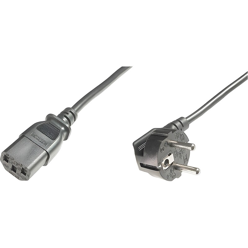 Кабель питания Digitus Schuko 90° - C13, M/F, 5.0 м (AK-440100-050-S)