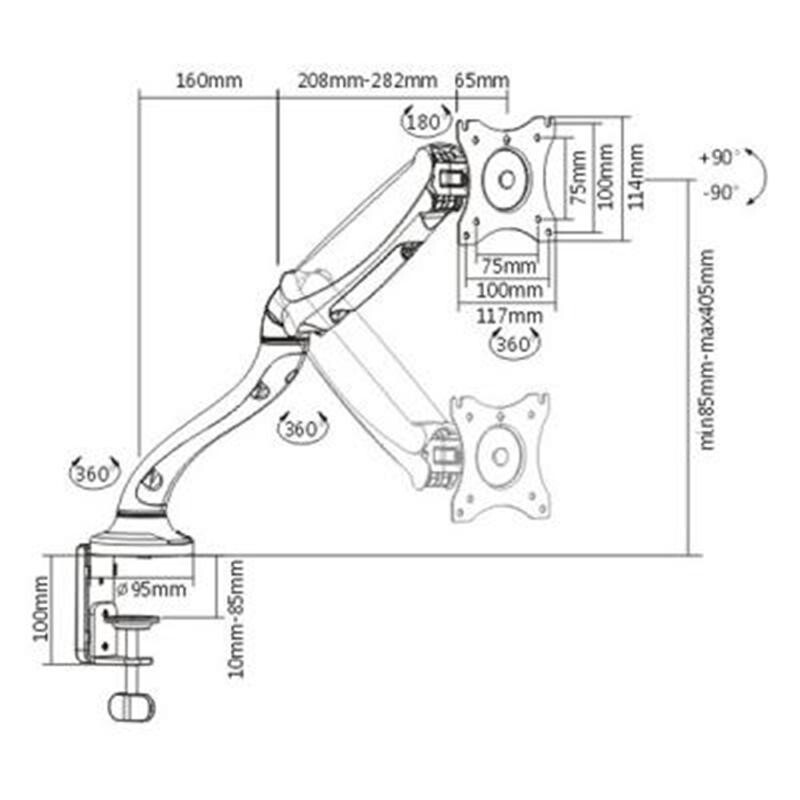 Кронштейн ITech MBSG-02F (для монітора)