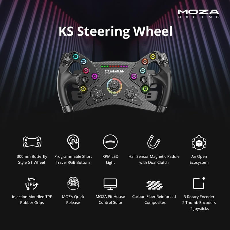 Кермо MOZA Racing KS Steering for PC (RS047)