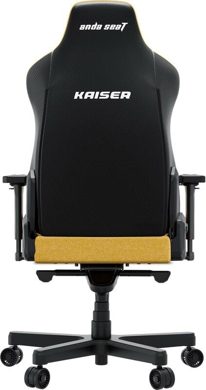 Кресло для геймеров Anda Seat Kaiser 3E XL Yellow Fabric (AD23YC-XL-09-Y-CF-Y01)
