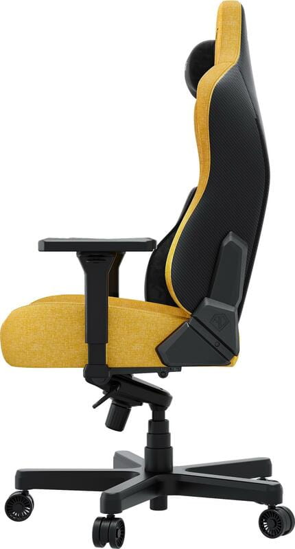 Кресло для геймеров Anda Seat Kaiser 3E XL Yellow Fabric (AD23YC-XL-09-Y-CF-Y01)