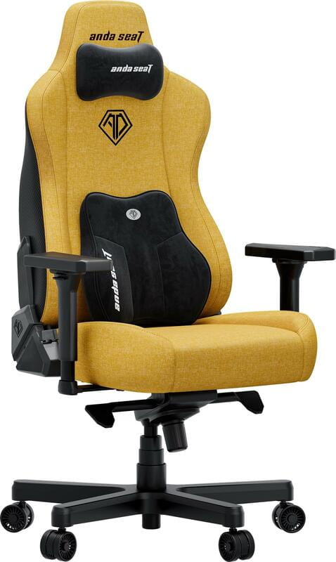 Кресло для геймеров Anda Seat Kaiser 3E XL Yellow Fabric (AD23YC-XL-09-Y-CF-Y01)