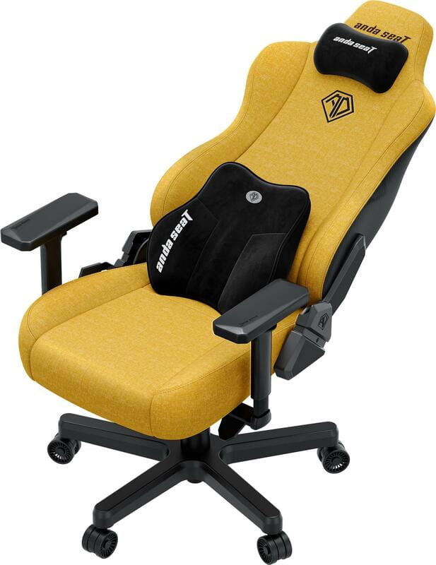 Кресло для геймеров Anda Seat Kaiser 3E XL Yellow Fabric (AD23YC-XL-09-Y-CF-Y01)