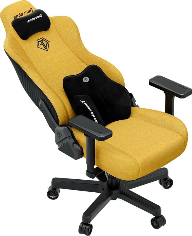 Кресло для геймеров Anda Seat Kaiser 3E XL Yellow Fabric (AD23YC-XL-09-Y-CF-Y01)