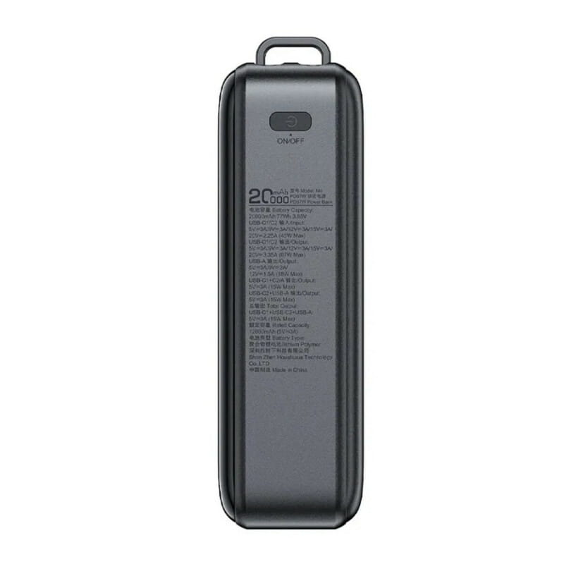 Універсальна мобільна батарея Acefast M14 20000mAh 22.5W Black (6974316283966)