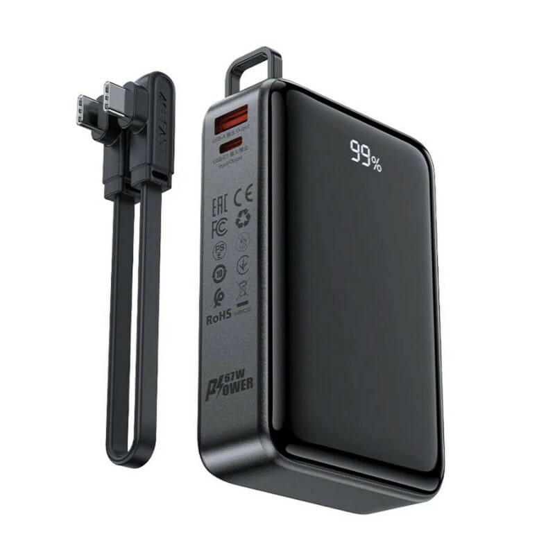 Універсальна мобільна батарея Acefast M14 20000mAh 22.5W Black (6974316283966)