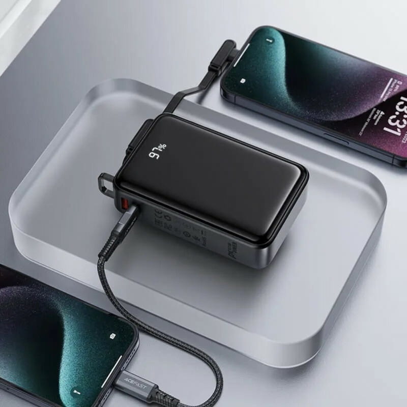 Універсальна мобільна батарея Acefast M14 20000mAh 22.5W Black (6974316283966)