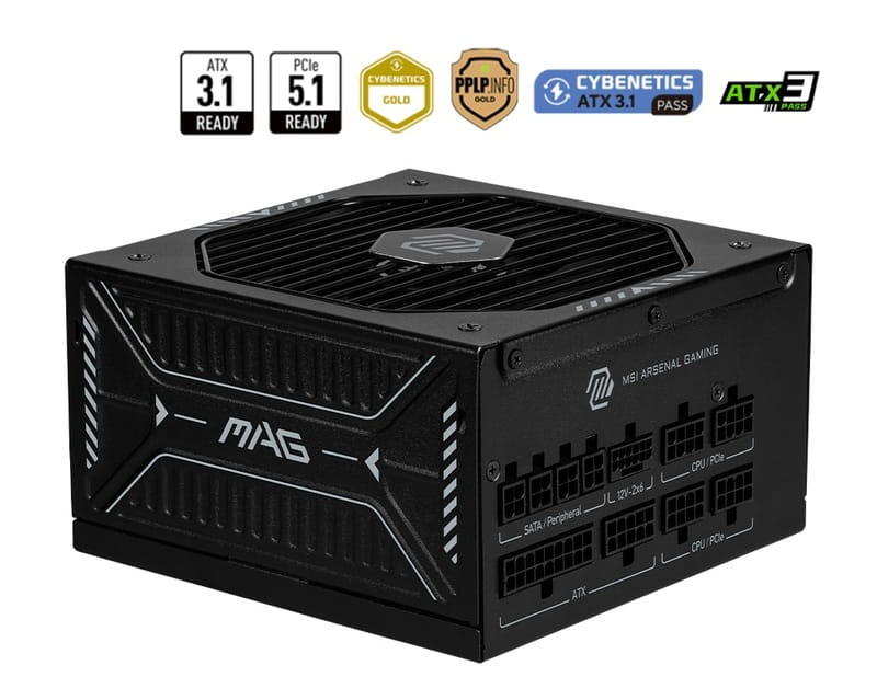Блок питания MSI MAG A850GLS PCIE5 850W