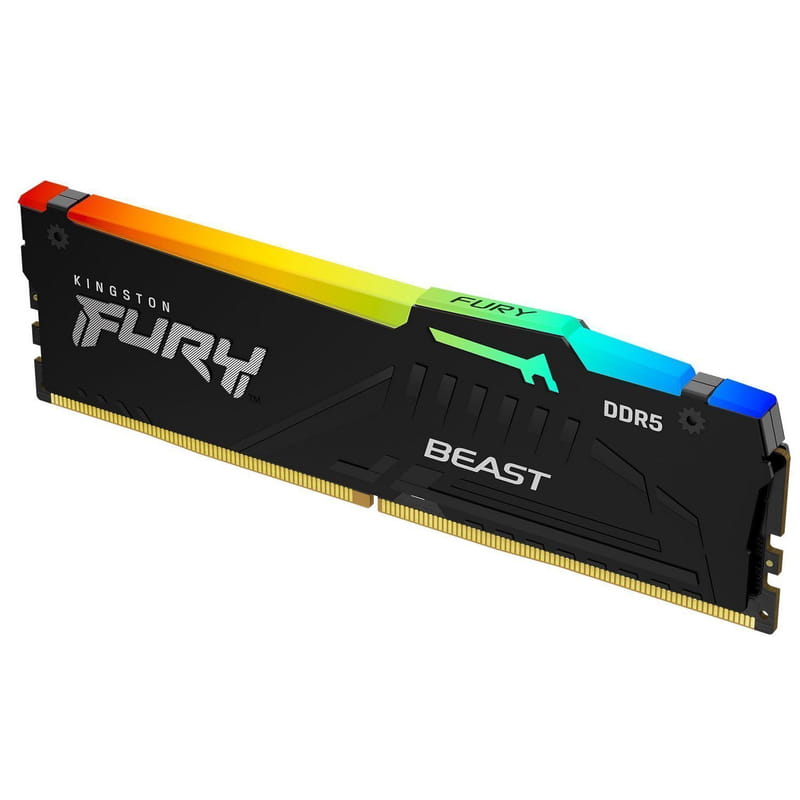 Модуль памяти DDR5 64GB/5600 Kingston Fury Beast RGB Black (KF556C36BBEA-64)