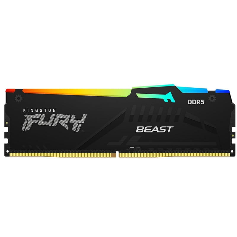 Модуль памяти DDR5 32GB/5200 Kingston Fury Beast RGB Black (KF552C40BB2A-32)
