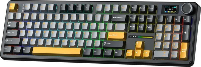 Клавиатура беспроводная Aula F108 Pro Black (6978080501295)