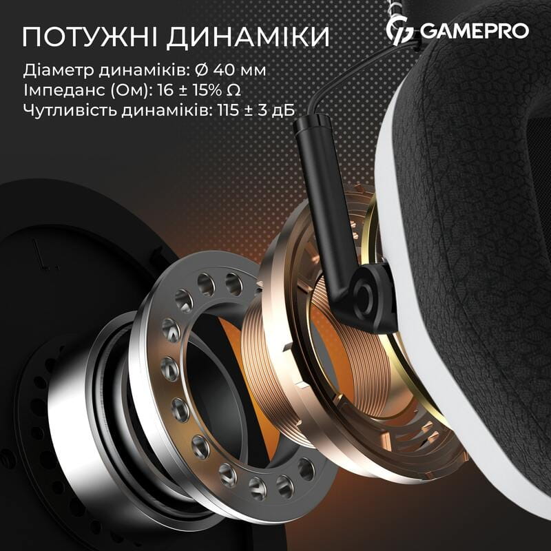 Гарнитура GamePro Genesis Mercury Pro White (HSW120W)