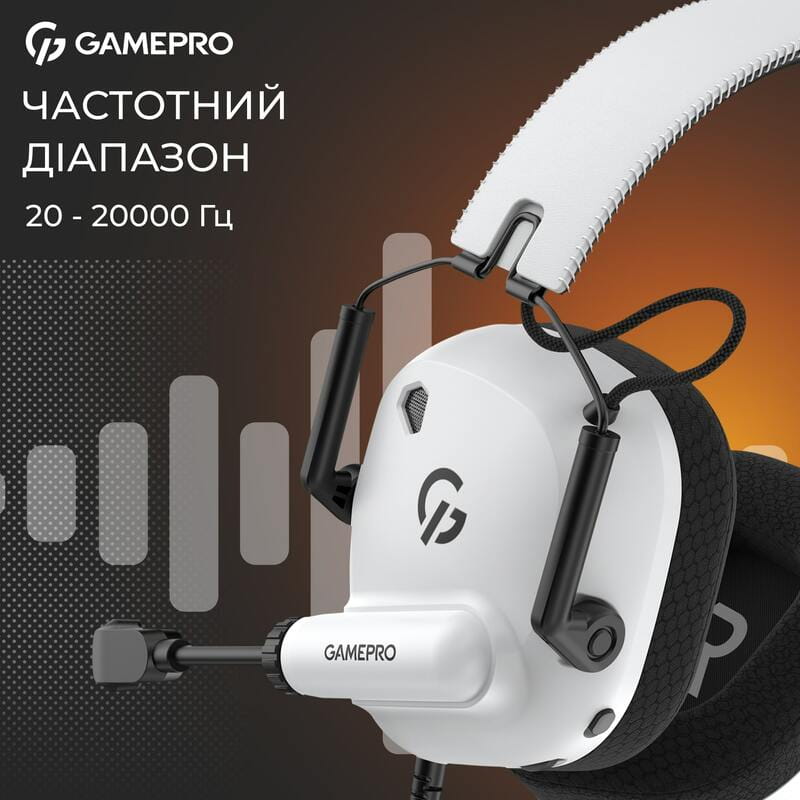 Гарнитура GamePro Genesis Mercury White (HS120W)