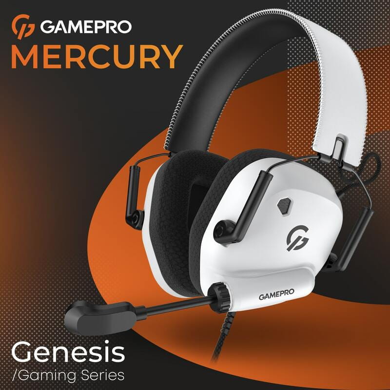 Гарнитура GamePro Genesis Mercury White (HS120W)