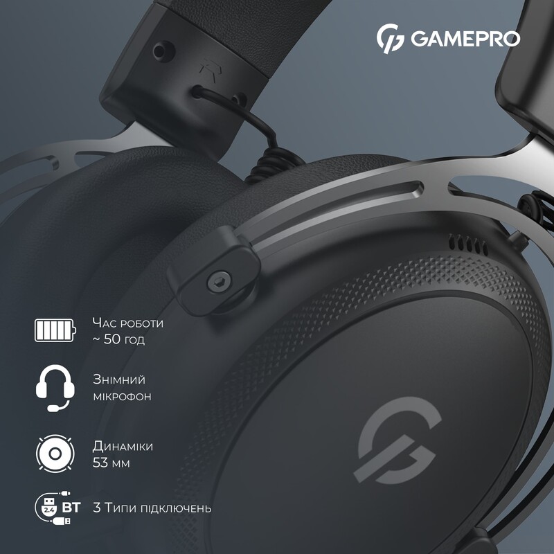 Гарнітура GamePro Asgard Skald Black (HSW160B)