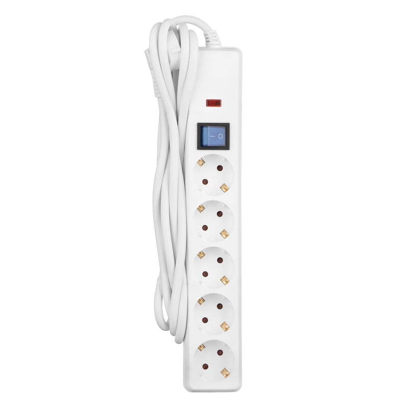 Мережевий фільтр 2E 5хSchuko, 3 м (2E-SP515OSM3WH)