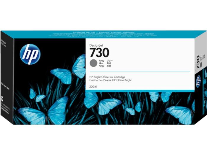 Картридж HP №730 DJ T1600/T1700/T2600 (P2V72A) Gray, 300ml