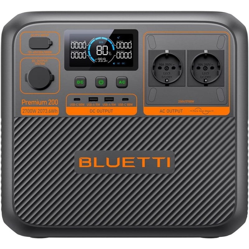 Зарядна станція Bluetti Premium 200 V2, 2700W, 2073Wh