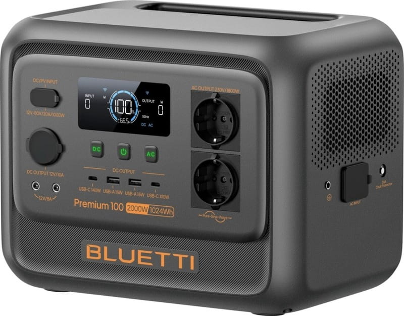 Зарядна станція Bluetti Premium 100 V2, 2000W, 1024Wh