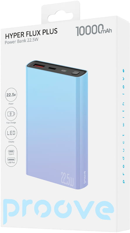 Універсальна мобільна батарея Proove Hyper Flux Plus 22.5W 10000mAh Gradient (2003000232639)