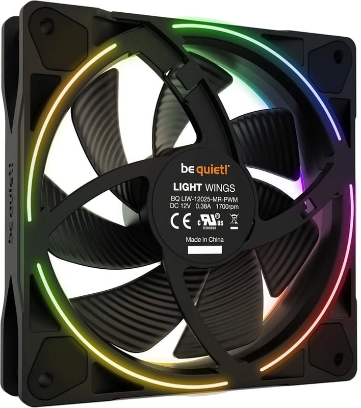 Вентилятор be quiet! Light Wings 120mm PWM Black (BL072)