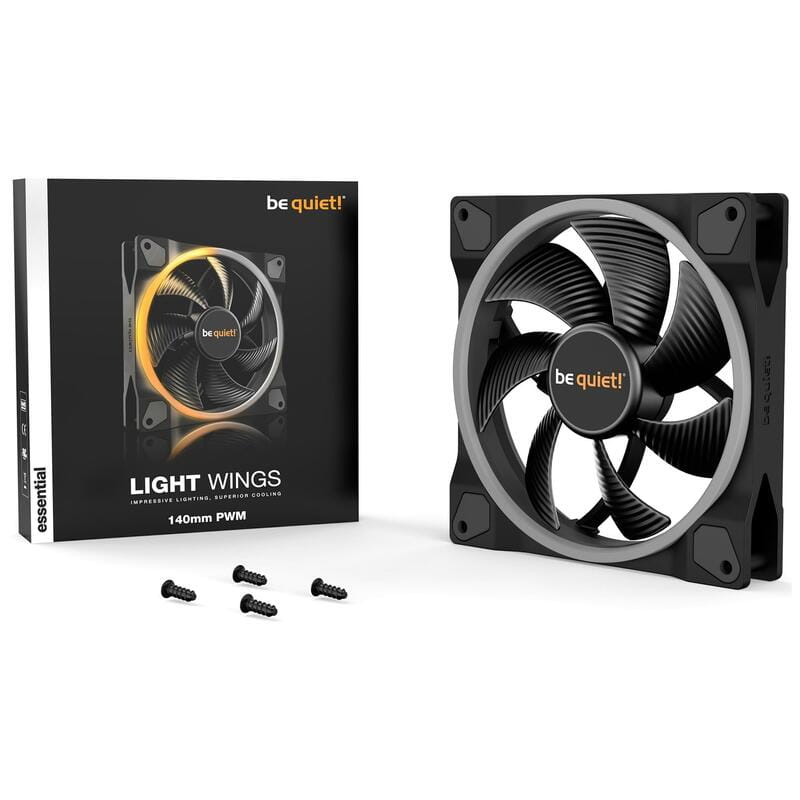 Вентилятор be quiet! Light Wings 140mm PWM Black (BL074)