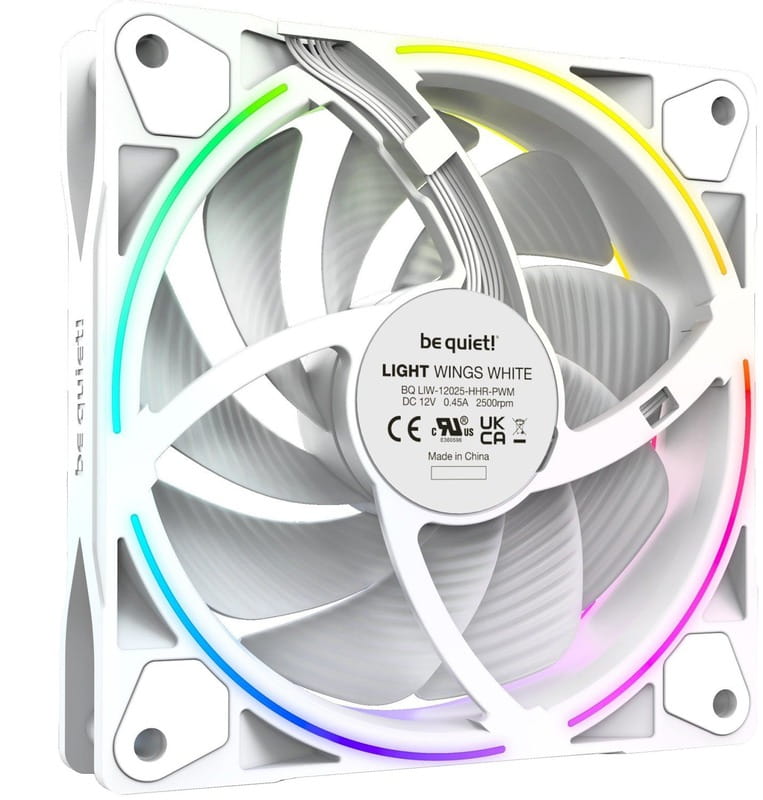 Вентилятор be quiet! Light Wings 120mm PWM High-Speed 3-Pack White (BL101)