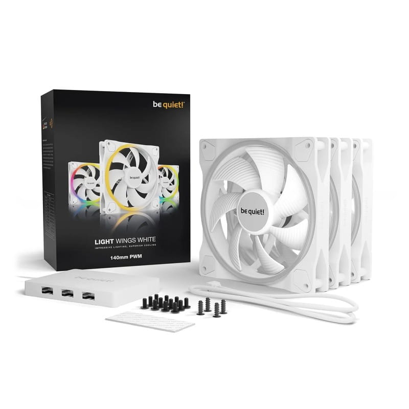 Вентилятор be quiet! Light Wings 140mm PWM 3-Pack White (BL102)
