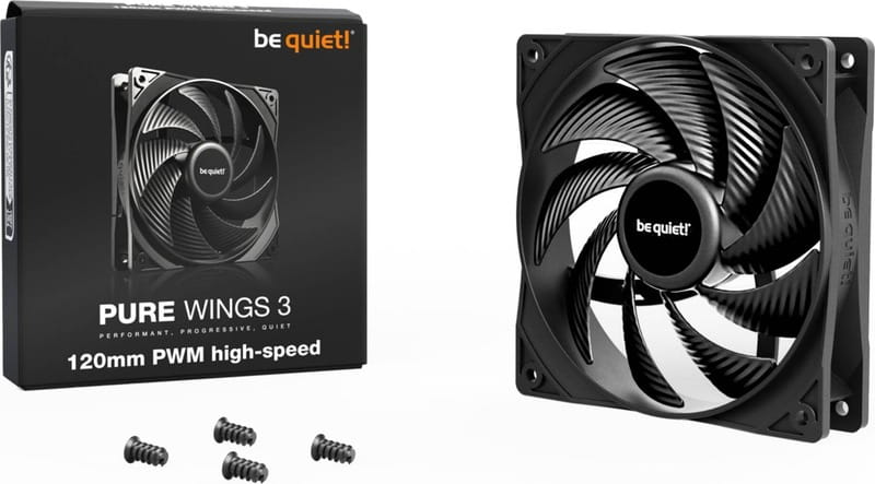 Вентилятор be quiet! Pure Wings 3 120mm PWM High-Speed Black (BL106)
