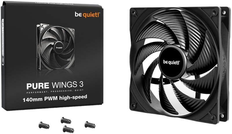 Вентилятор be quiet! Pure Wings 3 140mm PWM High-Speed Black (BL109)