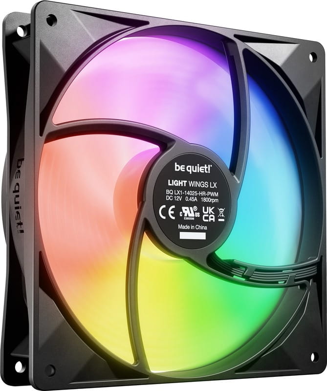 Вентилятор be quiet! Light Wings LX 140mm PWM High-Speed 3-Pack Black (BL130)