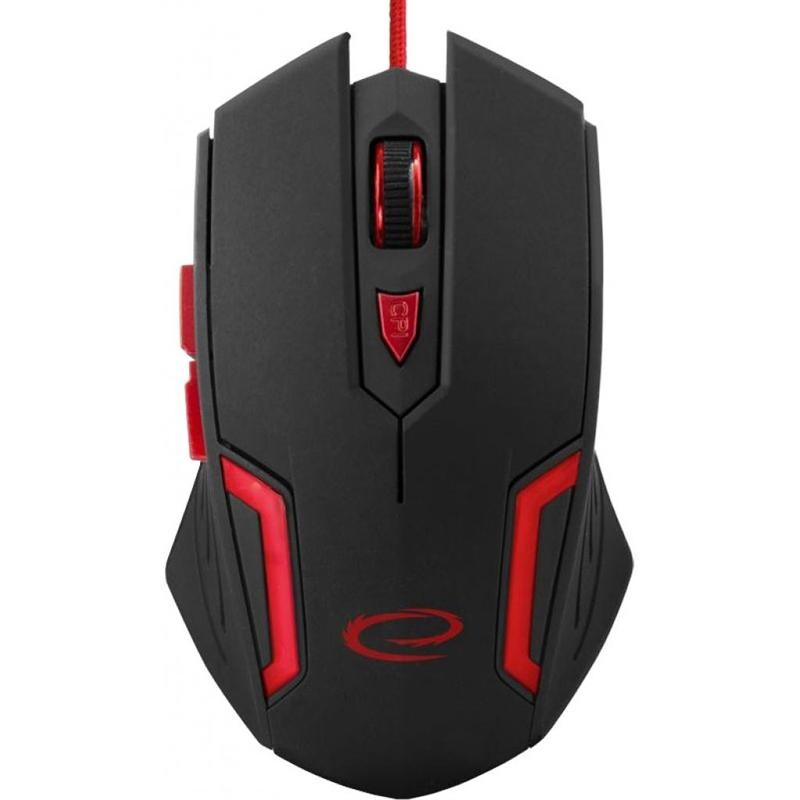 Мишка Esperanza EGM205R Fighter Black/Red USB