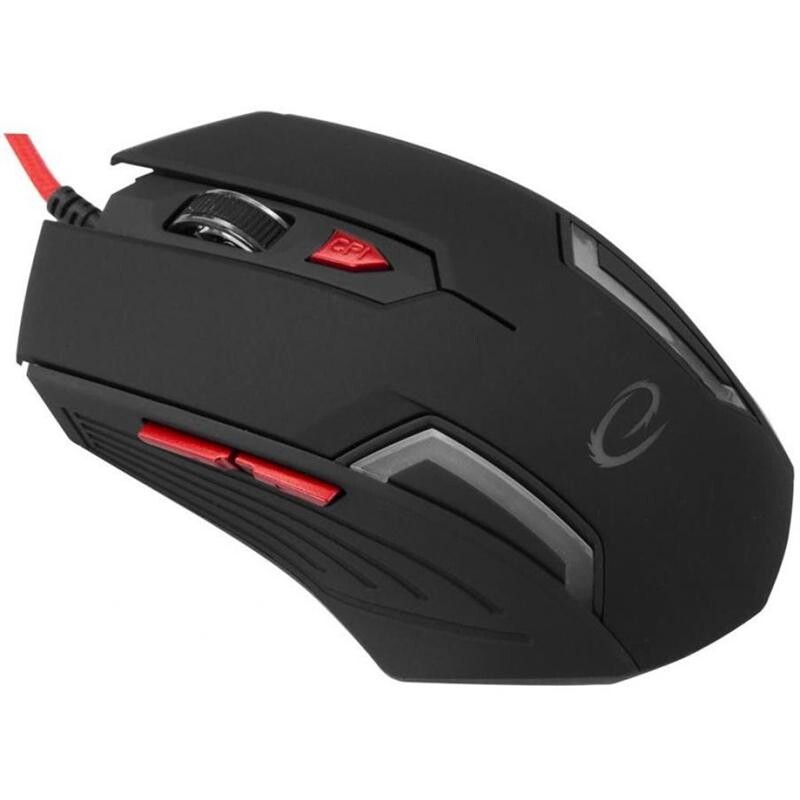 Мишка Esperanza EGM205R Fighter Black/Red USB