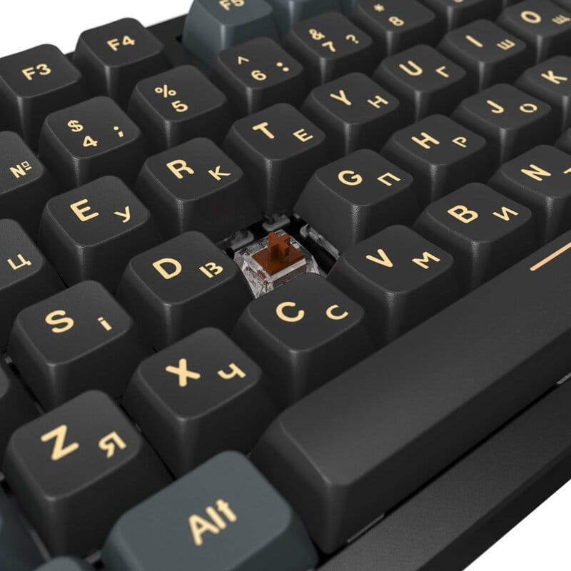 Клавіатура Montech MKey TKL Darkness Black (MK87DB)