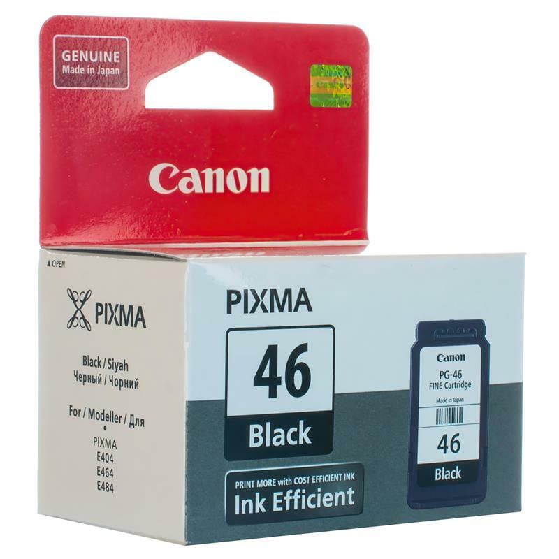 Картридж Canon (PG-46) Pixma E404/E464 Black (9059B001)