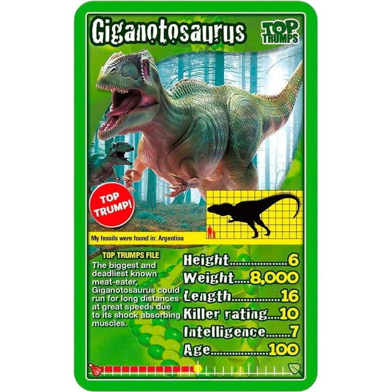 Настільна гра Winning Moves Top Trumps Dinosaurs (WM01572-EN1-6)