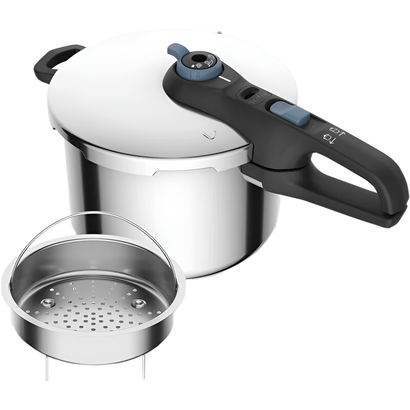 Скороварка Tefal Secure Trendy з паровим кошиком 6 л (P2580701)