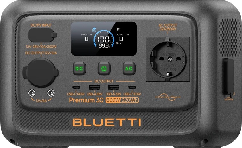 Зарядная станция Bluetti Premium 30 V2, 600W, 320Wh