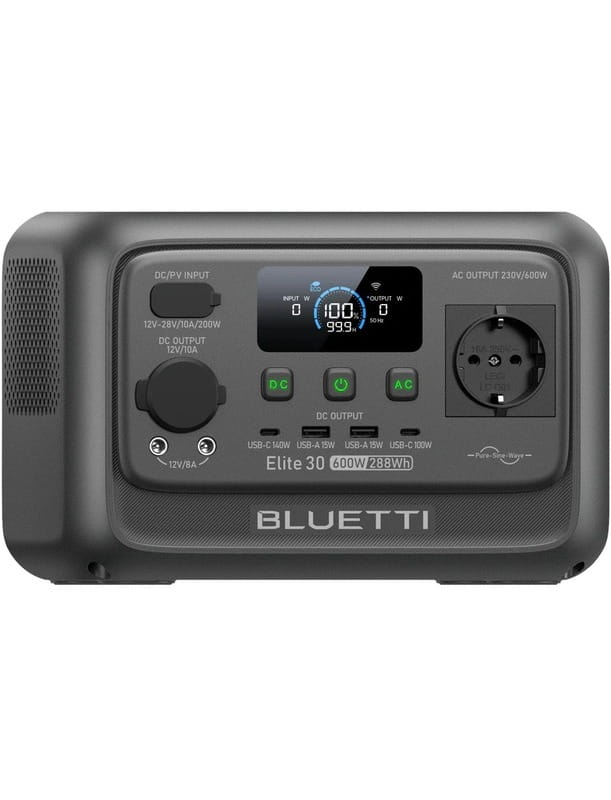 Зарядная станция Bluetti Elite 30 V2, 600W, 288Wh