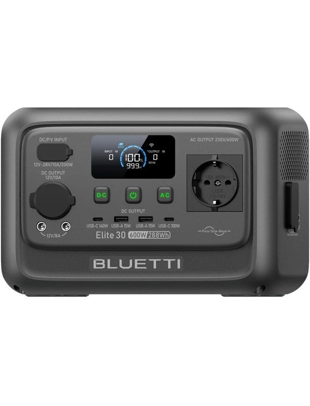 Зарядная станция Bluetti Elite 30 V2, 600W, 288Wh