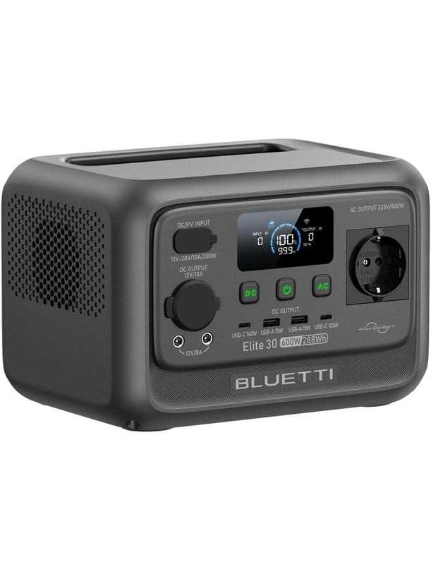 Зарядная станция Bluetti Elite 30 V2, 600W, 288Wh