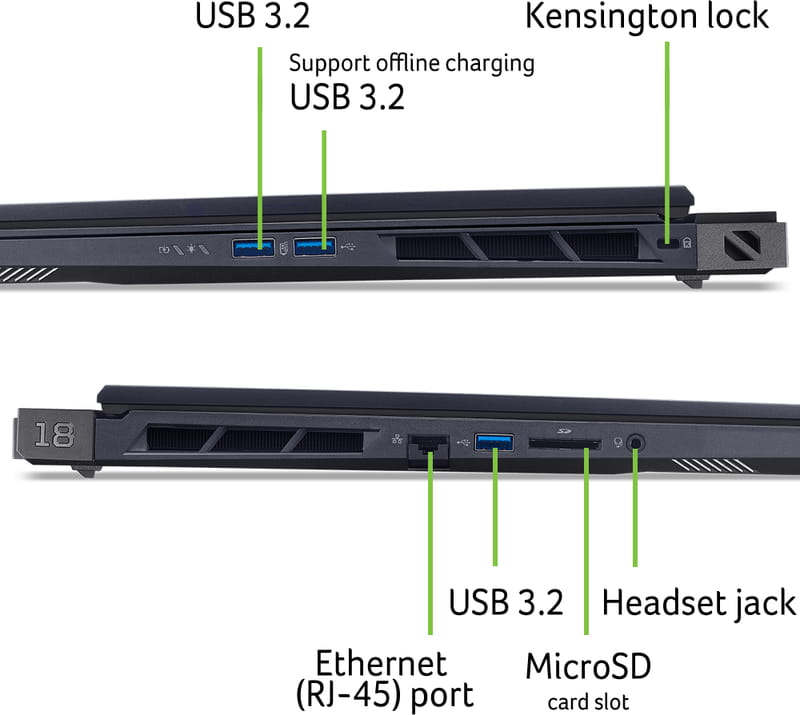 Ноутбук Acer Predator Helios 18 PH18-73-96KF (NH.QVWEU.001) Abyssal Black