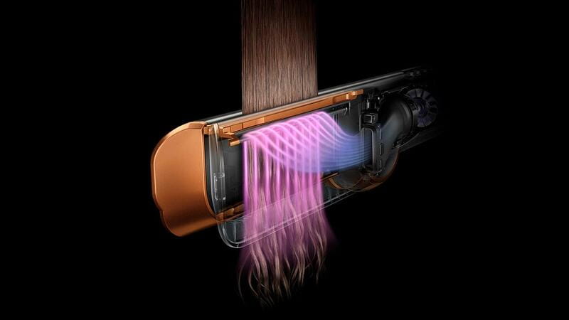 Прилад для укладання волоcся Dyson HT01 Airstrait Red Velvet/Gold (596931-01)