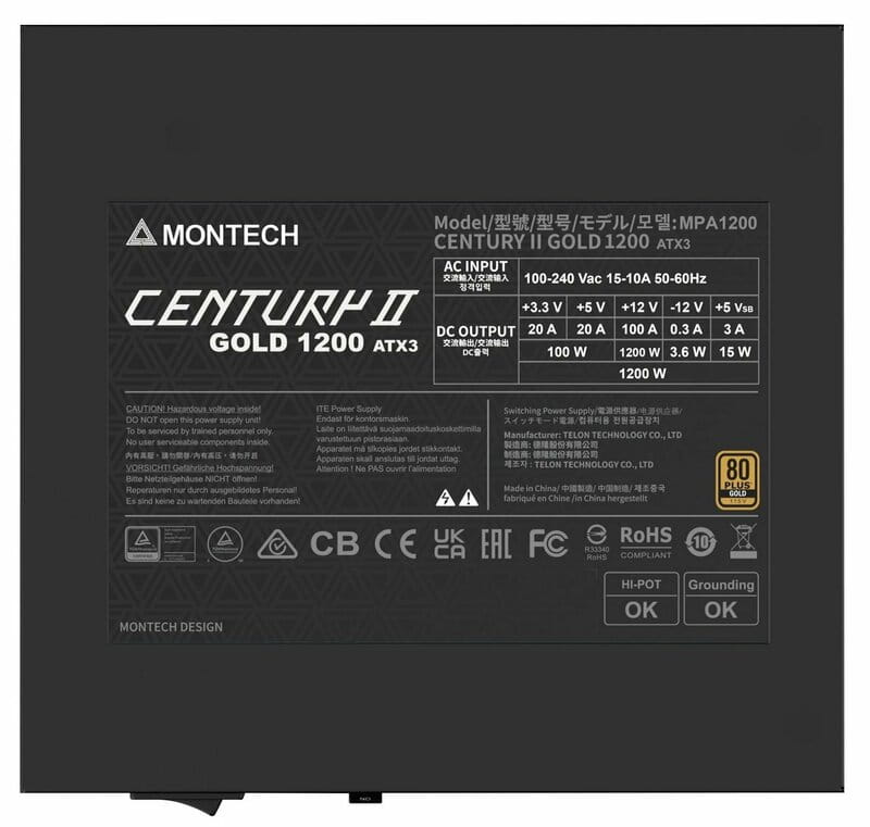 Блок живлення Montech Century II 1200W